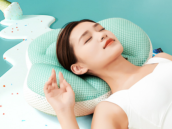 護(hù)頸枕微笑SPA可水洗軟管分區(qū)枕